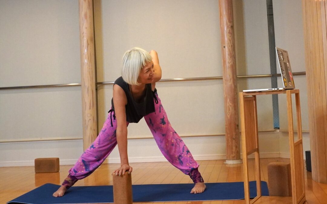 New instructor, Sao, she will be teaching Restorative Yoga based classes.